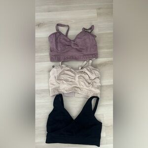 Kindred Bravely Nursing Bras in Mauve, Beige, and Black